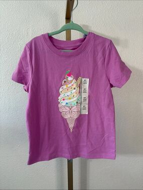 Target Purple Kids Ice Cream Graphic Tee